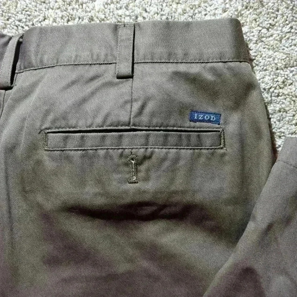 Izod, khakis, brown, 38x30 - Picture 4 of 8